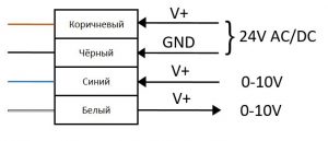 Схема подключения на привода