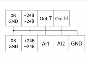 Схема подключения датчика влажности к ПЛК